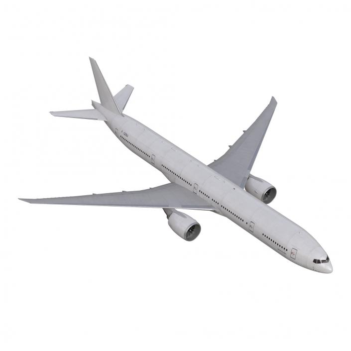 3D Boeing 777-300ER Generic Rigged