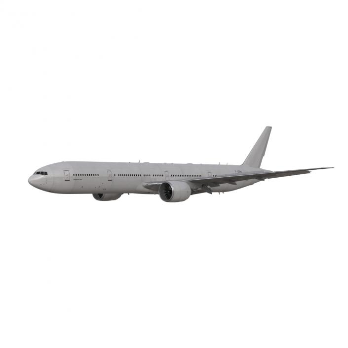 3D Boeing 777-300ER Generic Rigged