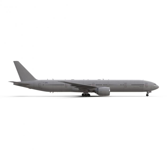 3D Boeing 777-300ER Generic Rigged