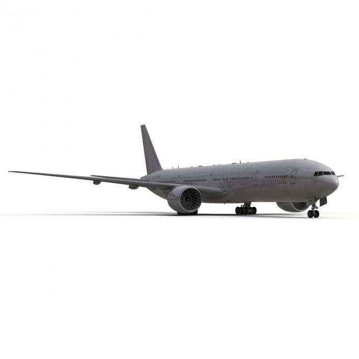 3D Boeing 777-300ER Generic Rigged