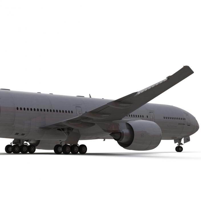 3D Boeing 777-300ER Generic Rigged