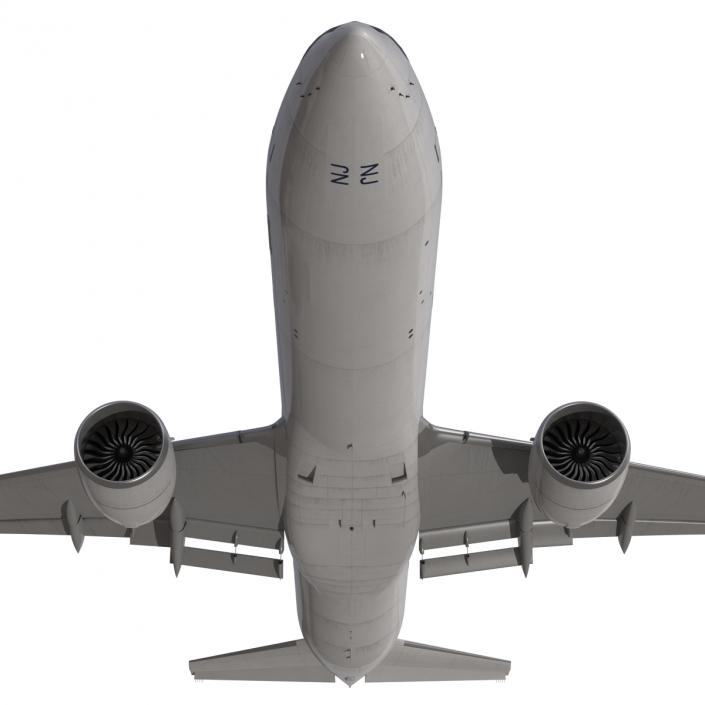 3D Boeing 777-300ER Generic Rigged