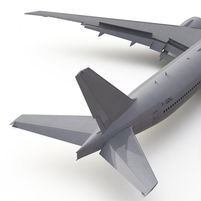 3D Boeing 777-300ER Generic Rigged