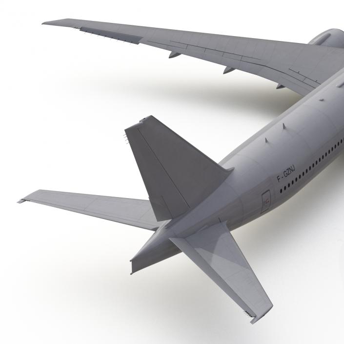 3D Boeing 777-300ER Generic Rigged