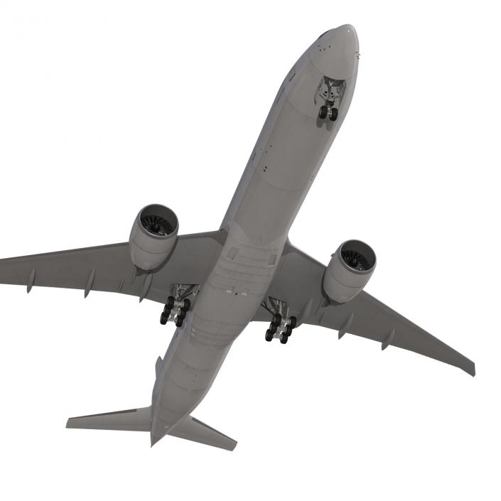 3D Boeing 777-300ER Generic Rigged