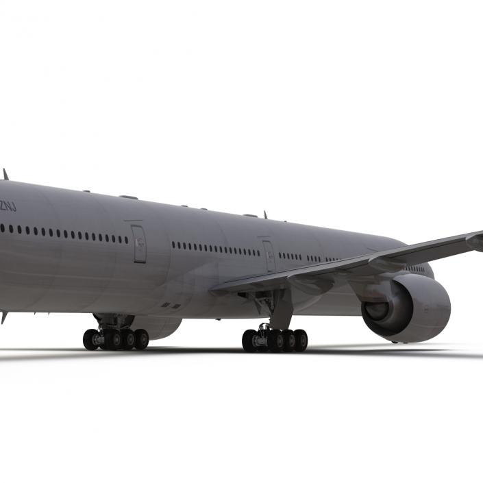 3D Boeing 777-300ER Generic Rigged