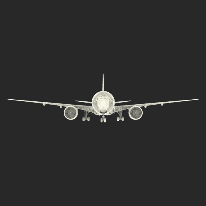 3D Boeing 777-300ER Generic Rigged