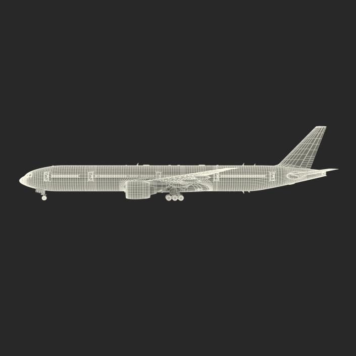 3D Boeing 777-300ER Generic Rigged