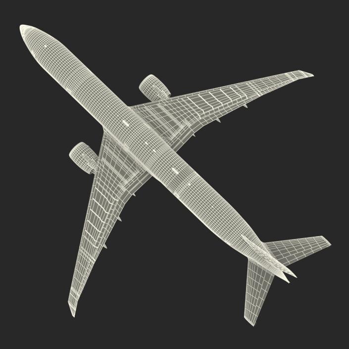 3D Boeing 777-300ER Generic Rigged