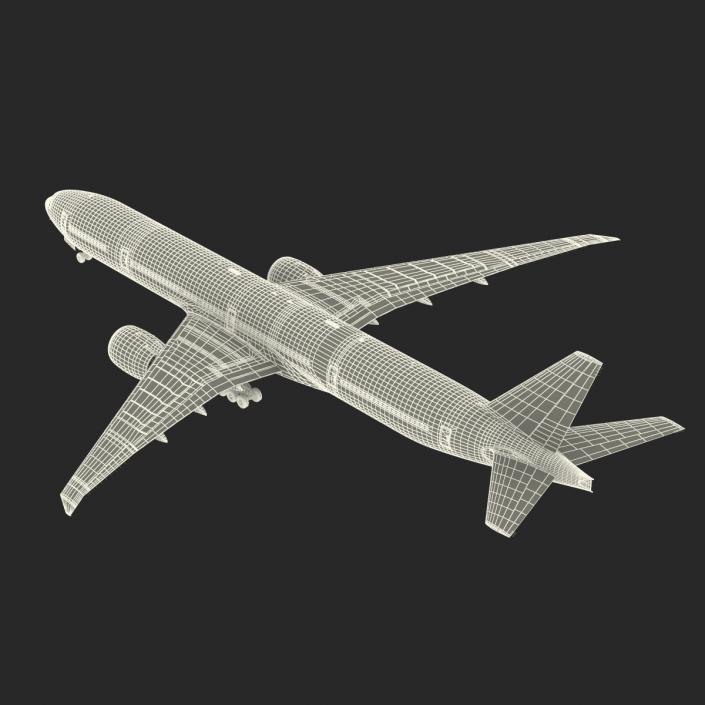 3D Boeing 777-300ER Generic Rigged