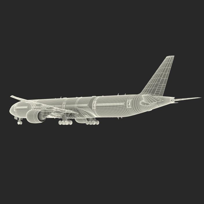 3D Boeing 777-300ER Generic Rigged