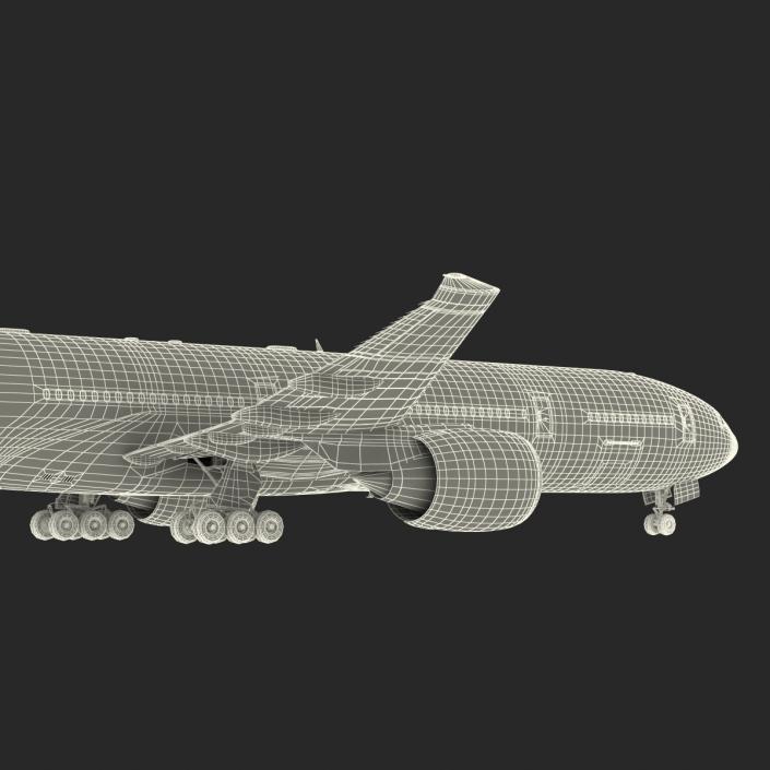 3D Boeing 777-300ER Generic Rigged