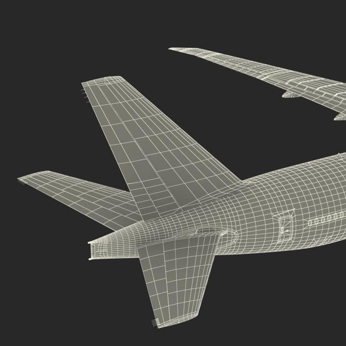 3D Boeing 777-300ER Generic Rigged