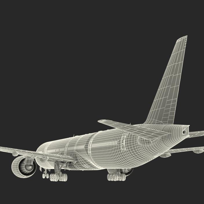 3D Boeing 777-300ER Generic Rigged