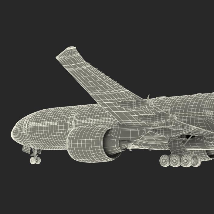 3D Boeing 777-300ER Generic Rigged