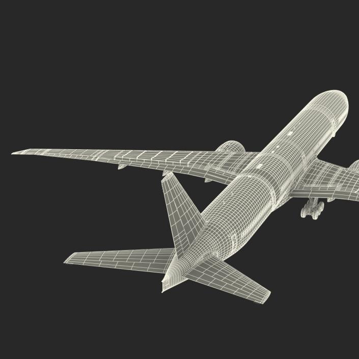 3D Boeing 777-300ER Generic Rigged