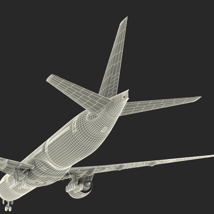 3D Boeing 777-300ER Generic Rigged