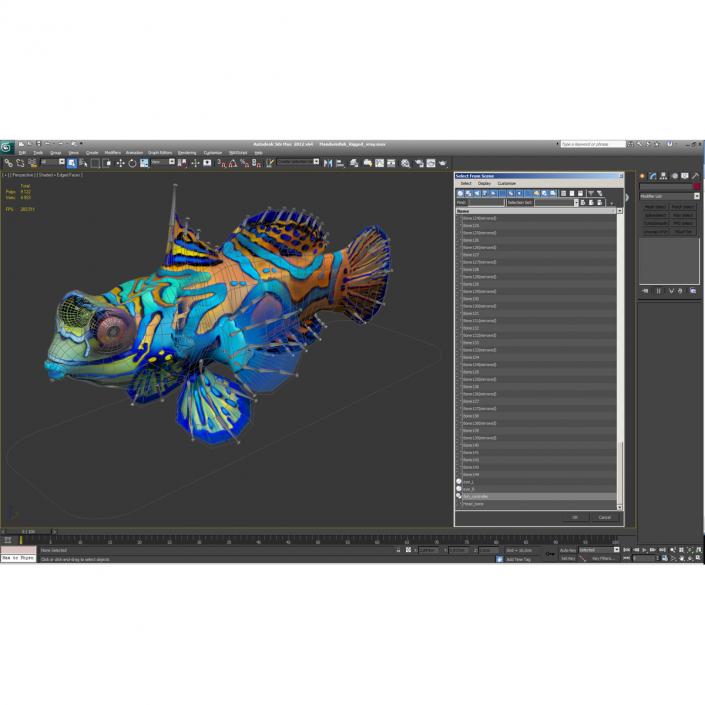 Mandarinfish Rigged 3D model