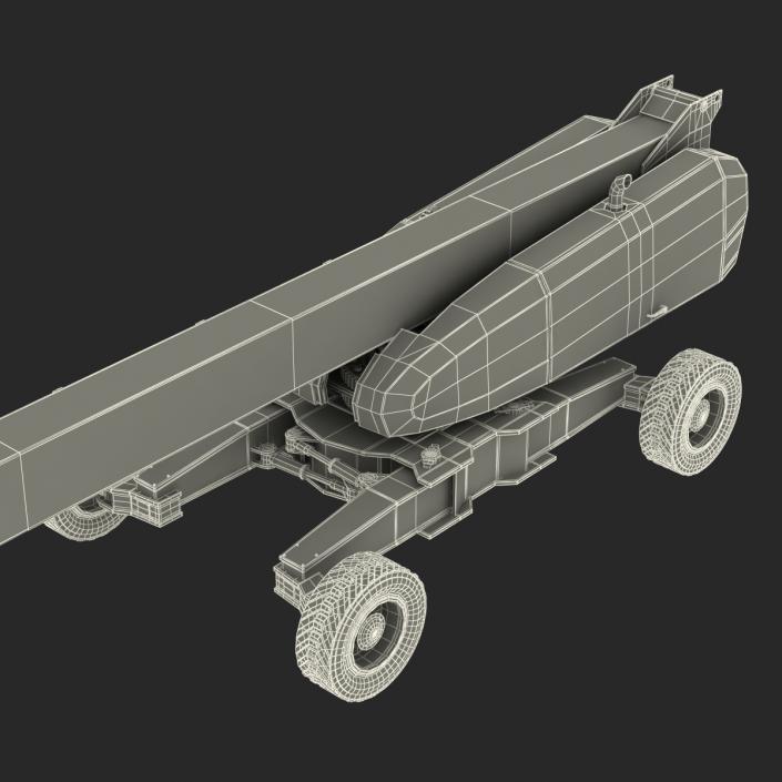 Telescopic Boom Lift JLG 1850 sj Rigged 3D model