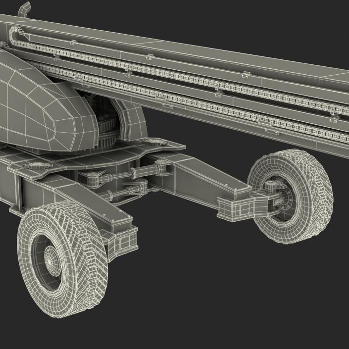 Telescopic Boom Lift JLG 1850 sj Rigged 3D model