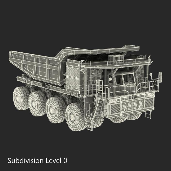 Mining Truck Rigged 3D model