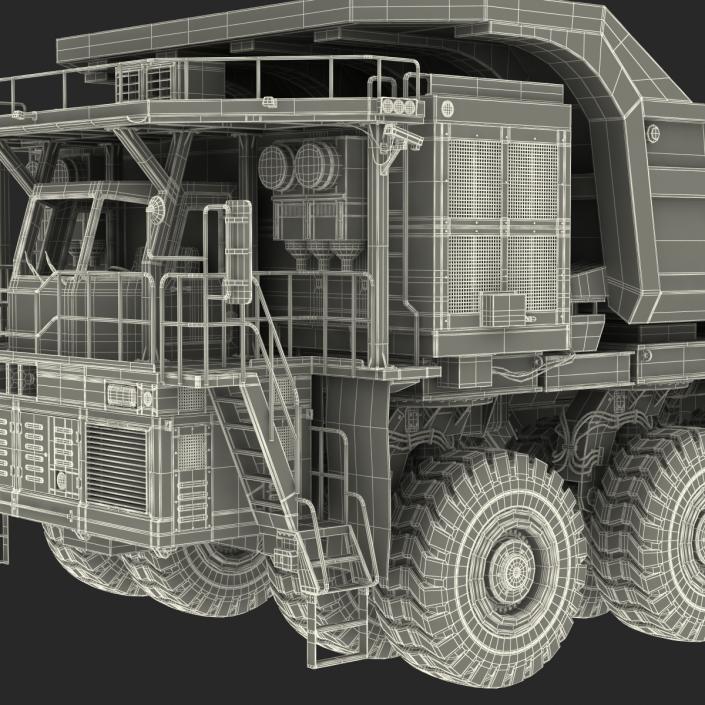 Mining Truck Rigged 3D model