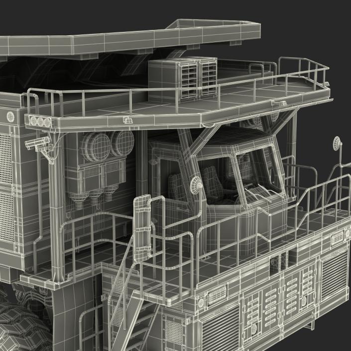 Mining Truck Rigged 3D model