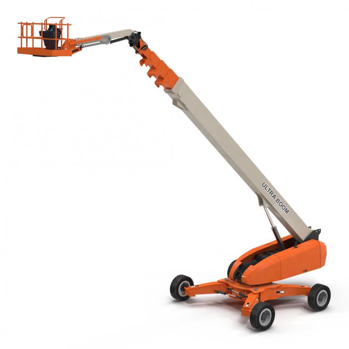 Telescopic Boom Lift Generic 4 Rigged 3D