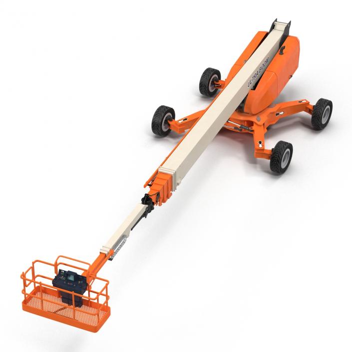 Telescopic Boom Lift Generic 4 Rigged 3D