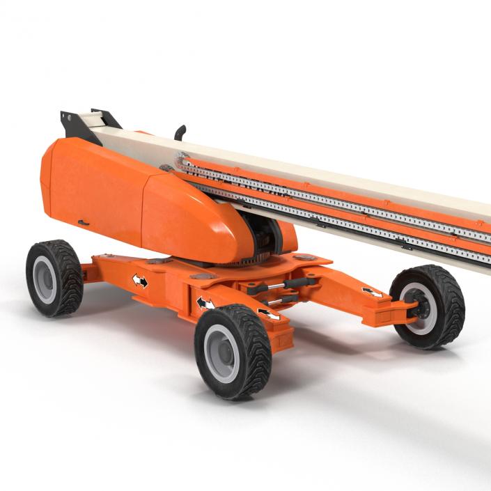 Telescopic Boom Lift Generic 4 Rigged 3D