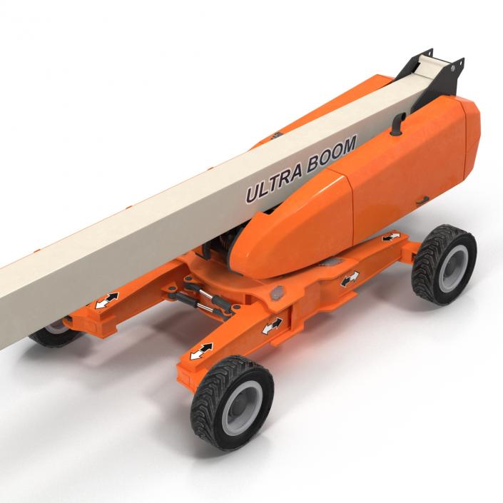 Telescopic Boom Lift Generic 4 Rigged 3D