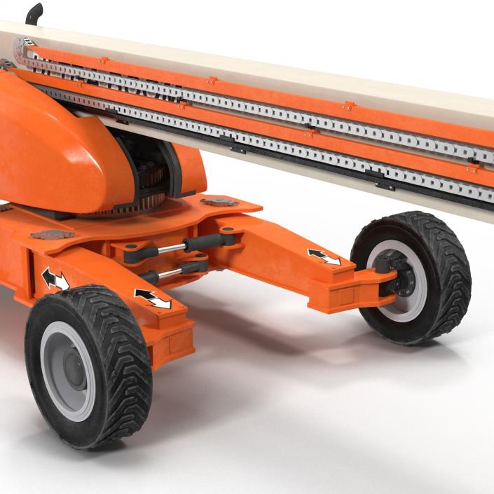 Telescopic Boom Lift Generic 4 Rigged 3D