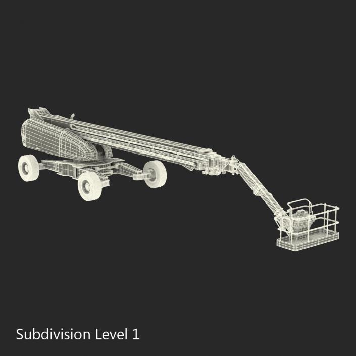 Telescopic Boom Lift Generic 4 Rigged 3D