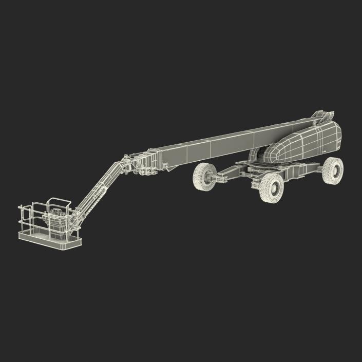 Telescopic Boom Lift Generic 4 Rigged 3D