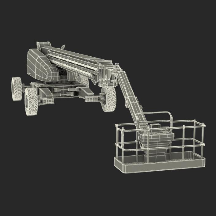 Telescopic Boom Lift Generic 4 Rigged 3D