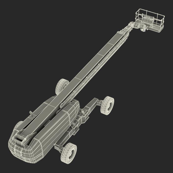 Telescopic Boom Lift Generic 4 Rigged 3D