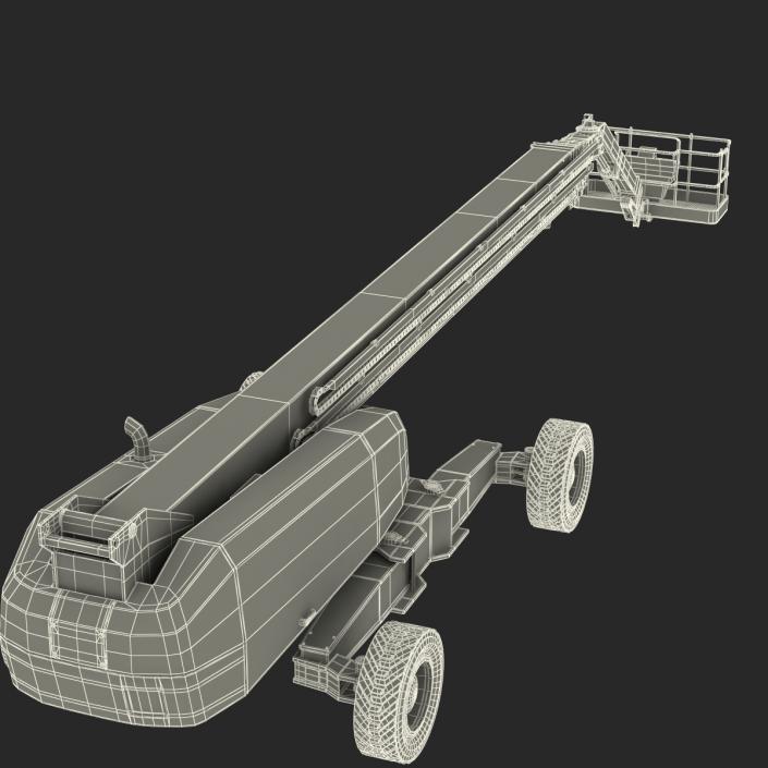 Telescopic Boom Lift Generic 4 Rigged 3D