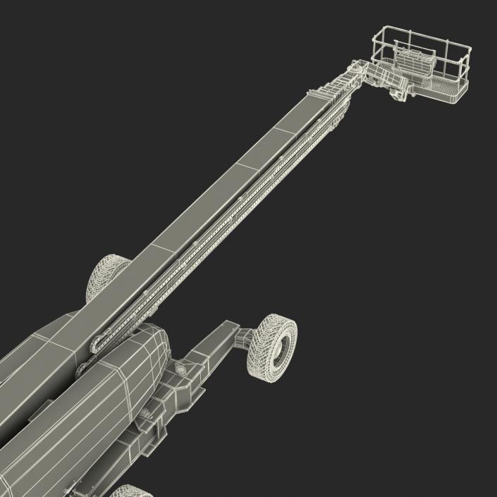 Telescopic Boom Lift Generic 4 Rigged 3D