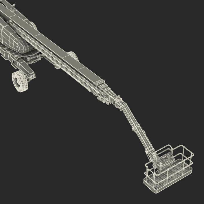 Telescopic Boom Lift Generic 4 Rigged 3D