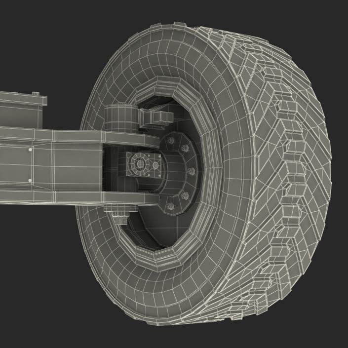 Telescopic Boom Lift Generic 4 Rigged 3D