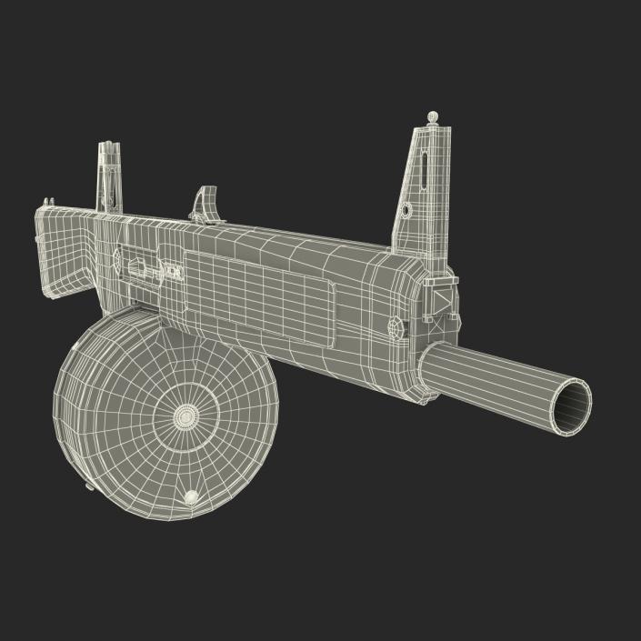 3D Auto Assault Shotgun AA-12 Round Drum Magazine