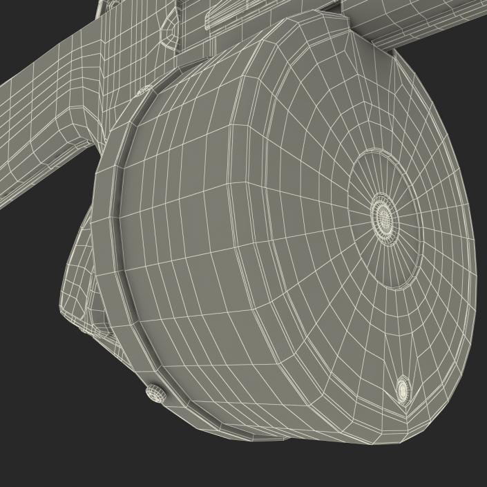 3D Auto Assault Shotgun AA-12 Round Drum Magazine