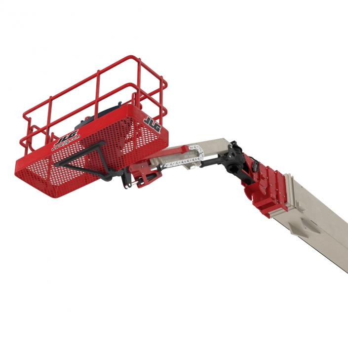 3D Telescopic Boom Lift JLG 1850 sj Red Rigged model