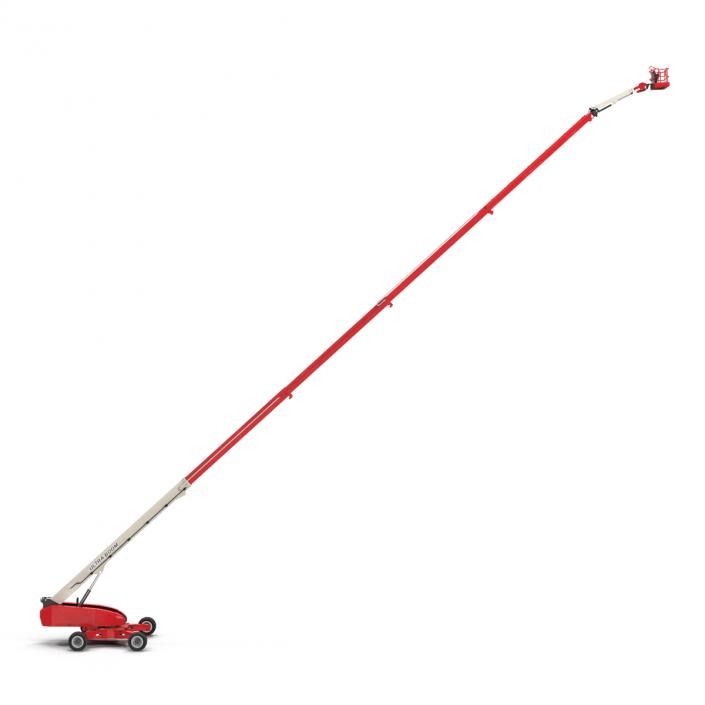 3D Telescopic Boom Lift Generic 4 Red Rigged