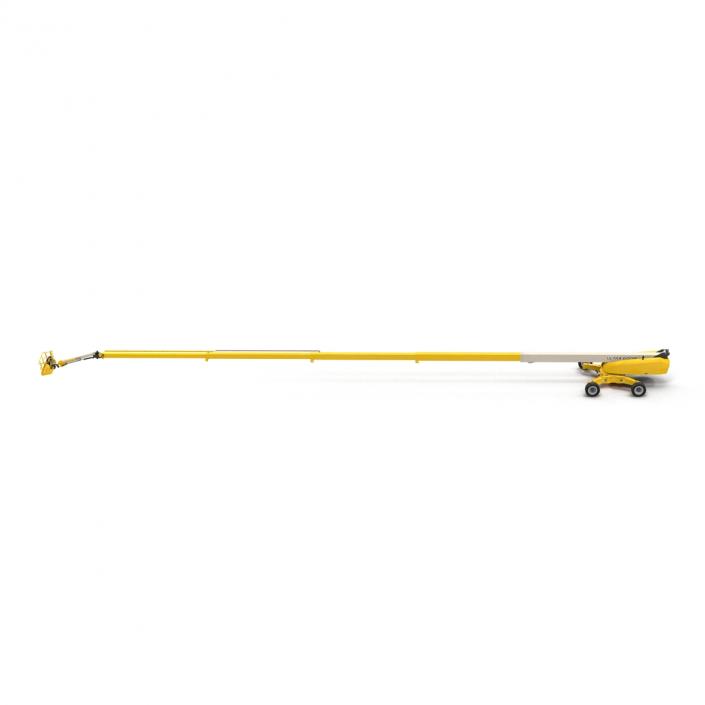 Telescopic Boom Lift Generic 4 Yellow Rigged 3D model