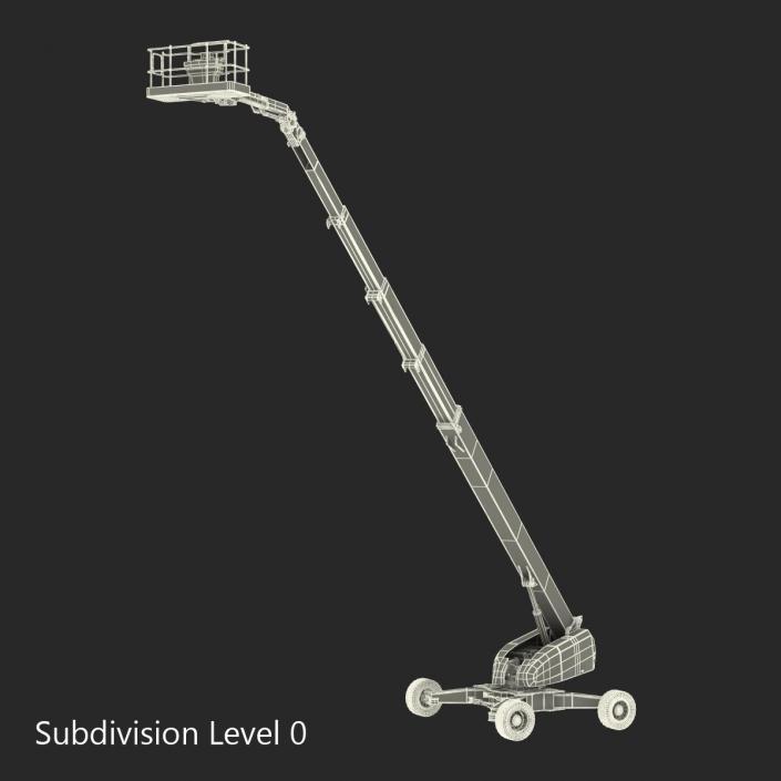 Telescopic Boom Lift JLG 1850 sj Pose 2 3D model