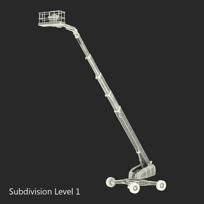 Telescopic Boom Lift JLG 1850 sj Pose 2 3D model