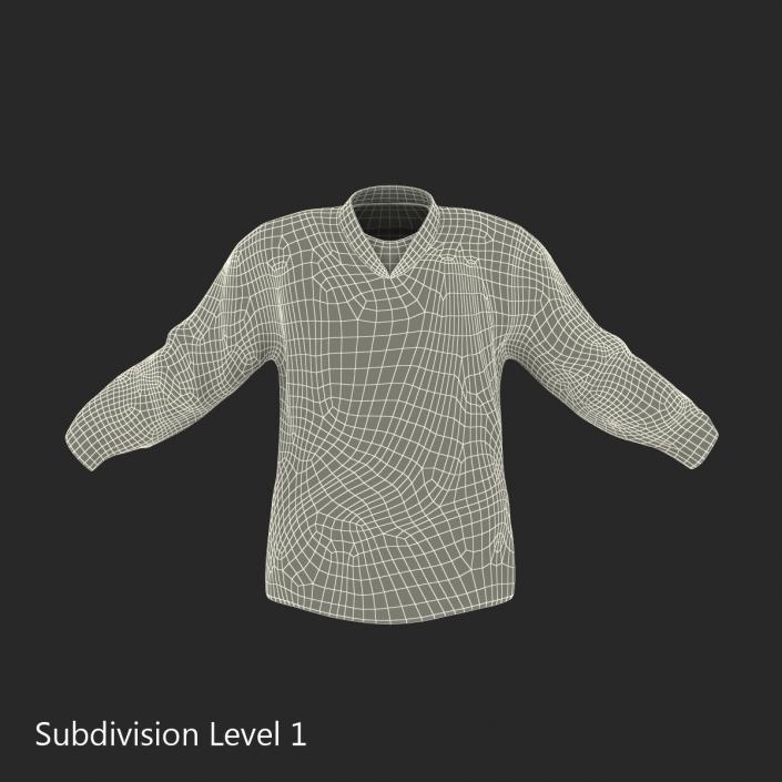 3D Hockey Jersey Generic 4 model