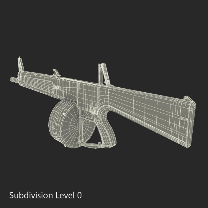 3D model Combat Shotgun AA-12 Round Drum Magazine