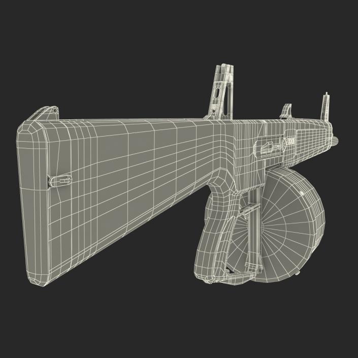 3D model Combat Shotgun AA-12 Round Drum Magazine